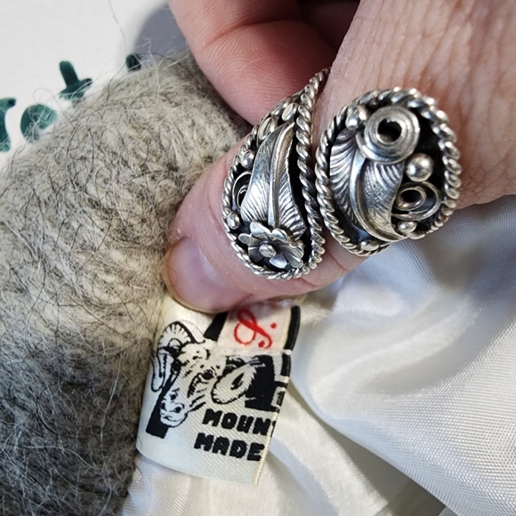 Vintage Lined Iceland Mountain sheep's 100% wool maxi skirt - Picture 3 of 10